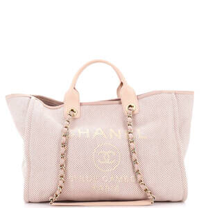 Chanel Medium Deauville Tote Mixed Fibers